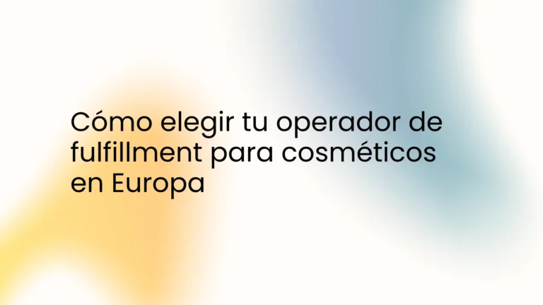 Operador de logística cosmética gestionando stock y cumplimiento normativo